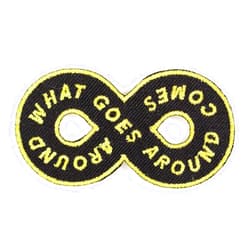 These Are Things Karma Loop Embroidered Iron On or Sew On Patch