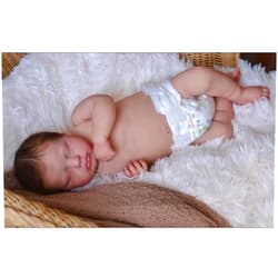 KOKOMANDY Cute Lifelike Reborn Doll 19 inch Realistic Reborn Newborn Baby Boy Full Body Reborn Silicone Baby Dolls Look Real Alive Babies Doll Toy Toddler Children Gifts for 3 Year Old Girl