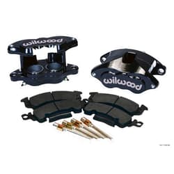 Wilwood Brake Caliper, D52, 2 Piston, Forged Aluminum, Black Powder Coat, 7.060 in Floating Mount, GM 1968-96, Kit