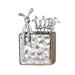 EAJORN Stainless Steel Fruit Fork Set with Unique Holder Dessert Forks Cake Forks Perfect for Home Dining and Parties