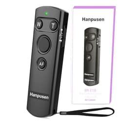 Hanpusen Camera Remote Shutter Release Control Wireless for Canon EOS R, RP, EOS R3, R5, M50, M6 Mark II, R3, R5, R6, 90D, 6D Mark II, 77D, Rebel SL3, SL2, T8i, T7i, G7X Mark III, SX70HS