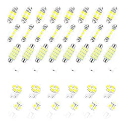 BELOMI 42PCS Interior Car Lights, 31mm/ 36mm/ 41mm/ T10 Auto Festoon Bulb Kit, Super Bright Vehicle LED Reading Map Dome Trunk Cargo Light Replacement, Universal for SUV, Truck, RV