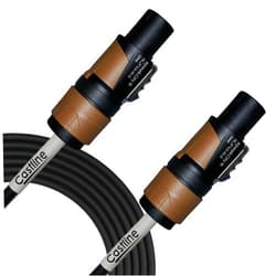 Castline Cables Castline Gold 2 Pole Neutrik SpeakON Speaker Cable Mogami 3082 (3 Ft)