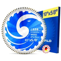 FALKENWALD 10 inch Saw Blade for Wood - 10 Saw Blade Carbide - Compatible with DEWALT 10-Inch Table Saw, Skil Saw etc.