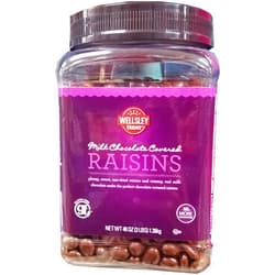 Wellsley Farms Real Milk Chocolate Covered Raisins Sun-Dried, 48 OZ