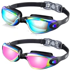 Aegend Swim Goggles, 2 Pack Swimming Goggles No Leaking Adult Men Women Youth