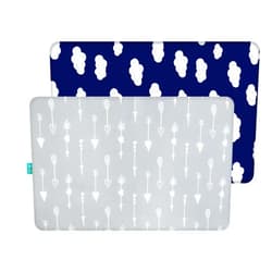 Biloban Pack and Play Sheets Fitted, 2 Pack Playard Sheet Fits for Graco Pack n Play Mattress, Mini Crib Sheets for Baby Boys & Girl