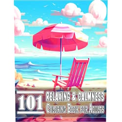 By H khaldi (Author) 101 Relaxing & Calmness Coloring Book for Adults: Adult Coloring Book — Relaxing Book to Calm your Mind and Stress Relief — Beautiful Designs of ... Beach, House, Birds, Flowers, and more