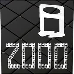 JYXindzkj GenericBrands 1/16 inch Tile Leveling System Clips 2000pcs DIY Tiles Leveler Spacer, Tile Leveling System For Ceramic Tiles and Stone, Easy Installation (2000, 1/16 inch)