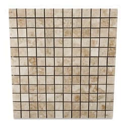 Oracle Moldings Cappuccino Marble Polished 1 X 1 Mosaic Tile on Mesh - Box of 5 sq. ft.