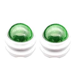 Ferenu Massage Ball Massage Tool Massage Roller Ball Back Massage A Manual Massager Eases Joint Pain and Relaxes The Whole Body – Set of 2 (Green)