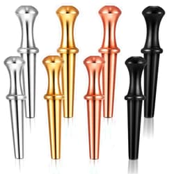 Mudder 8 Pieces Metal Cribbage Pegs Cribbage Board Pegs Fit 1/8 Holes Cribbage Pegs with a Tapered Design for Cribbage with 4 Colors