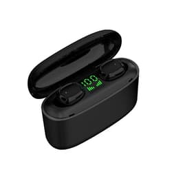 Generic Headphones Wireless Bluetooth Headphones Bluetooth Headset Intelligent 5.0 Stereo Surround Sound Mini Headset with Digital Display Charging Compartment Bluetooth Earbuds Wireless Earbuds