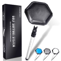 CHAMPKEY Professional Golf Travel Bag Support Rod - Sturdy Aluminum Alloy Golf Support System - Rubber Top Cover Golf Support Stick