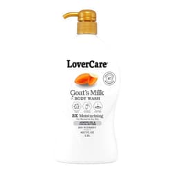 Lovercare Goat's Milk Shower Cream 3x Moisturising plus Bio Nutrient (Almond Oil and Cocoa Butter) 40.7 fl oz