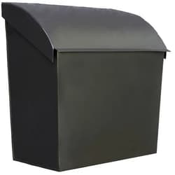 NACH Large Mailbox for House, 12.4”x7.1”x11.8 Black Mailboxes for Outside, Waterproof Mailbox - Baxter-Style Wall Mount Mailboxes for Outside