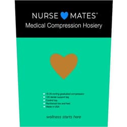 Nurse Mates Medical Compression 15-20mmHg Pantyhose | Reduced Swelling & Leg Fatigue | 1 Pair