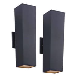 Cerdeco 2 Pack Aluminum Modern Outdoor Wall Light, 15
