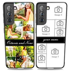 YeeDgner Personalized Phone Case for Samsung Galaxy S24-S20, Customized Gift, Silicone Cover Case with Photo & Text, Heavy Duty Protection, 6.8 inches, Universal Compatible Case