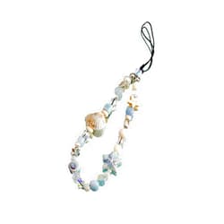 VICKYPOP Cute Shell Cell Phone Lanyard Strap Charms - Handmade Starfish Charms for Women