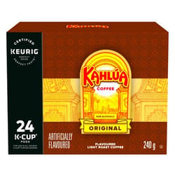 KAHLÚA Kahlua Original, Single-Serve Keurig K-Cup Pod, Light Roast Coffee, 24 Count