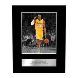 Iconic pics Kobe Bryant Print Signed Mounted Photo Display #01 Printed Autograph Picture Print