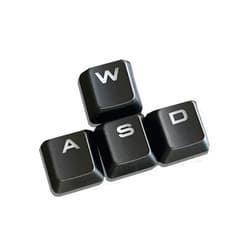 FineUsea Backlit Key Caps Keycaps for Corsair K70 RGB/K65/K68/K95/K63/ MK2 Mechanical Gaming Keyboard - (ASWD)