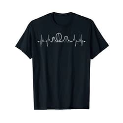 Cute Extreme Ride Lover Heartbeat Pulse Designs Funny Roller Coaster Gift For Kids Amusement Park Carnival T-Shirt