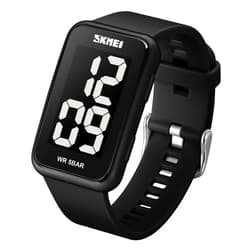 Gosasa Square Men's Women's Digital Watch Big Numbers Dial Waterproof LED Watches for Student Teens