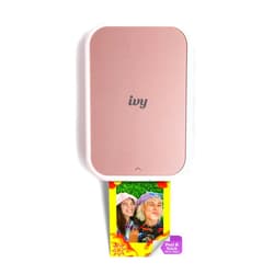 Canon Ivy 2 Mini Photo Printer, Print from Compatible iOS & Android Devices, Sticky-Back Prints, Blush Pink