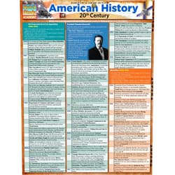 Inc. BarCharts American History 20Th Century (Quick Study Academic)