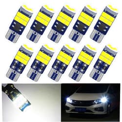 GZRUICA 194 LED Bulb Canbus Error Free 3030 Chipset 15-SMD T10 Wedge 168 192 W5W Replacement Bulbs for Car truck Interior Dome Map Door Courtesy Marker License Plate Lights White (Pack of 10)