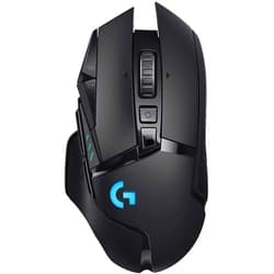Logitech G502 Lightspeed Wireless Gaming Mouse, Hero 25K Sensor, 25,600 DPI, RGB, 11 Programmable Buttons, Long Battery Life, Powerplay- Compatible, PC/Mac - Black (Renewed)