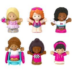 Fisher-Price Barbie Figure 6-Pack by Fisher-Price Little People Gift Set of Toys for Toddlers, Pretend Play, Storytelling Ages 18 Months to 5 Years