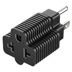 Plugrand [4-in-1] 15 Amp Household AC Plug to 20 Amp T Blade Adapter,5-15P to 5-20R,5-15P to 6-15R,5-15P to 6-20R, 4 in 1 AC Power Adapter,15A 125V to 20A 250V Adapter
