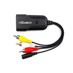 HDSUNWSTD HDMI to AV Adapter Mini HD Video Converter Box HDMI to RCA AV/CVSB L/R Video 1080P HDMI2AV Support NTSC PAL Output