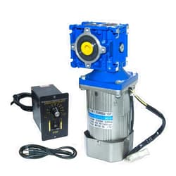 Bemonoc High Torque AC Electric Motor + Speed Controller + Gearbox, 120W Variable Speed Motor, Reversible Worm Geared Motor, 110V Geared Motor 45RPM for Industrial Machinery