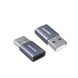 ANDAPA USB C Female to USB Male Adapter(2 Pack), C to USB Adapter for iPhone 12 13 14 15 Mini Pro Max,Airpods iPad pro,Samsung Galaxy Note 10 20 21 S21 Plus,Google Pixel 5 4 4a 3A XL