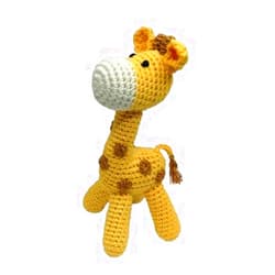 Cheengoo Organic Hand Crocheted Rattle (Giraffe)