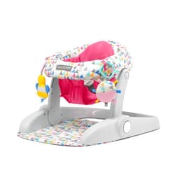 Ingenuity Summer Infant Learn-to-Sit 2-Position Floor Seat (Funfetti Pink) – Sit Baby Up in This Adjustable Baby Activity Seat Appropriate for Ages 4-12 Months – Includes Toys