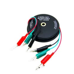 Magic Hub 3 Wire Retractable Test Leads with Alligator Clips 18 AWG Test Leads Alligator Clips Electrical Test Leads Retractable Test Leads 10 FT