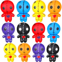 Honoson 12 Pcs Horror Voodoo Dolls Ghost Doll Scented Stress Relief Toy Soft Squeeze Toys Kawaii Slow Rising Toy Creepy Horror for Coworkers