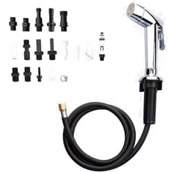 Houtingmaan Kitchen Sink Sprayer, Houtingmaan Side Sprayer, Sprayer Head Replacement,Sink Spray head,17 ADAPTERS,Sink Sprayer Chrome