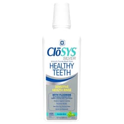 Closys Healthy Teeth Anti-Cavity Oral Rinse Mouthwash with Fluoride, Non-Burning, Non-Irritating – 32 Fl Oz