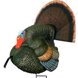 Primos Hunting Primos Strutter Turkey Decoy, Ultra-Realistic Lightweight Decoy with Silk Fan and Ground Stake Included