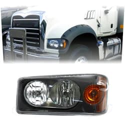 Sunhua Headlight Assembly Fit for Mack Granite GU713, Left Driver Side Headlight Assembly Both Sides Compatible with Select Mack Model