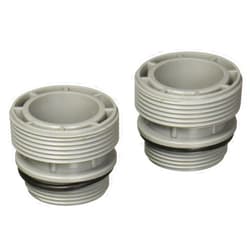 GAME 4560 40mm Hose to 1 1/2 Inch Inlet/Outlet, Adapter Conversion Kit (For Intex & Bestway Pools), 2 Count (Pack of 1) ,Grey