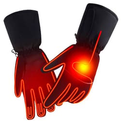 GEMSTONEGO Rechargeable Electric Heated Gloves,Touchscreen Waterproof Cold Weather Thermal Heated Gloves,Hand Warmer Gloves for Hunting Fishing Skiing Camping Cycling