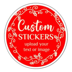 VAATOO Personalized Stickers for Business Logo Birthday Party Wedding Favors Thank You Clothes Custom Sticker Pack Vinyl Labels Waterproof Removable Decals Customized Photo Text Name