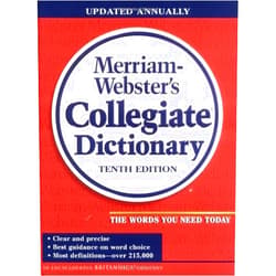 By Robert Webster (Author) By Robert Webster - Merriam-Webster Collegiate Dictionary (Merriam Webster's Collegiate Dictionary) (10th Revised edition)